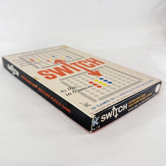 1970 Kohner Bros. Vintage Switch Solitaire Puzzle Game Complete No. 118 U.S.A. - Picture 4 of 13